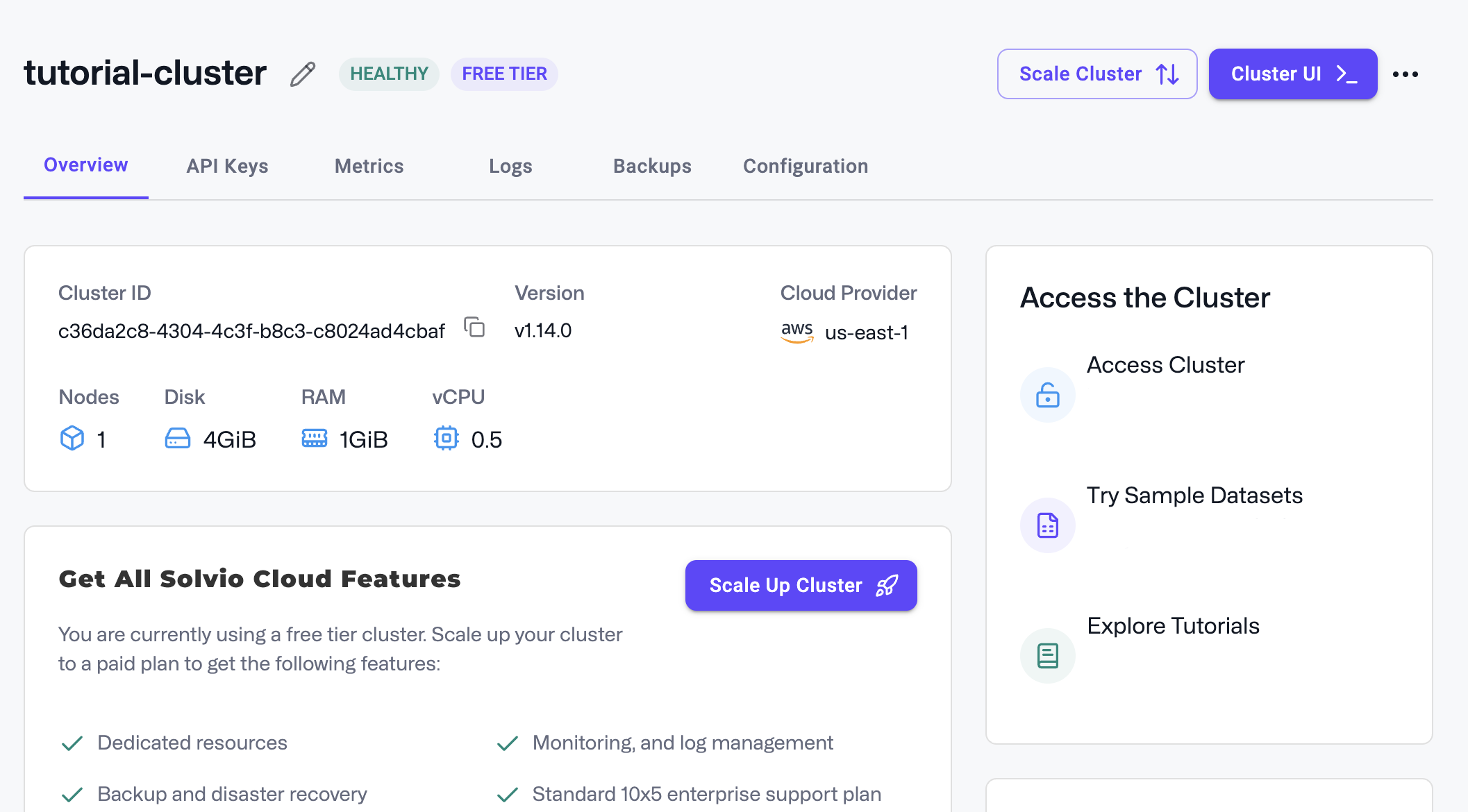 access the dashboard