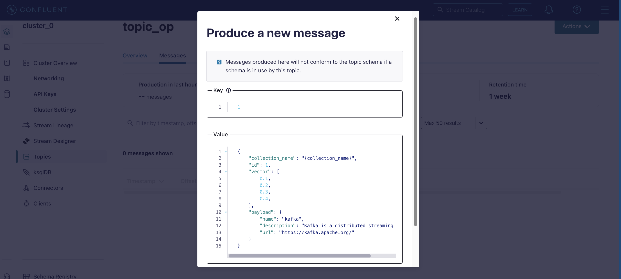 Solvio Connector Message